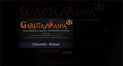 Desktop Screenshot of garotamania.com.br